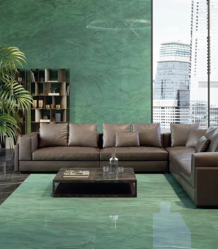 Gresie Atlas Concorde, Marvel Gala Exotic Green, Aspect Marmura, Lucios, 120X278 Cm