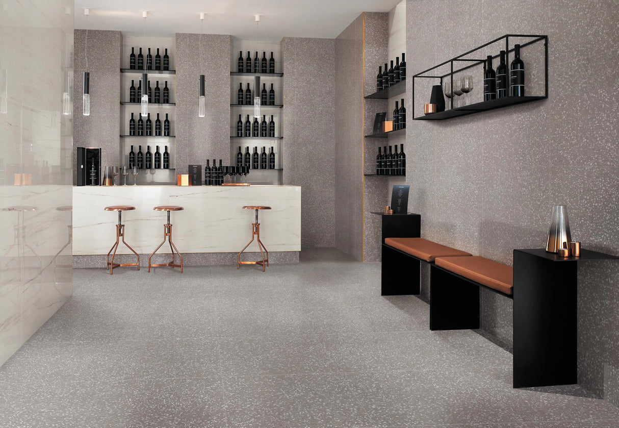 Gresie Atlas Concorde, Marvel Gems Pearl, Aspect Terrazzo, Mat 60X60 Cm