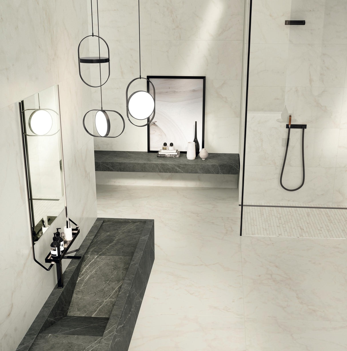 Faianta Atlas Concorde, Marvel Shine Calacatta Delicato, Aspect Marmura, Mat, 50x120cm