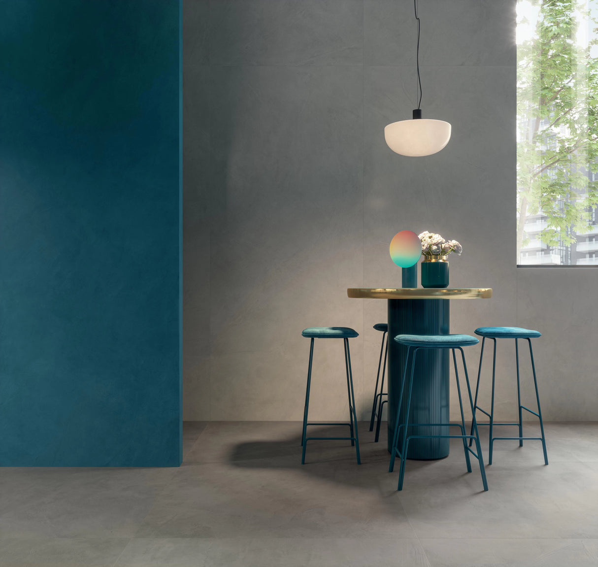 Gresie Atlas Concorde, Prism Fog, Aspect Ciment, Mat, 120X278 Cm