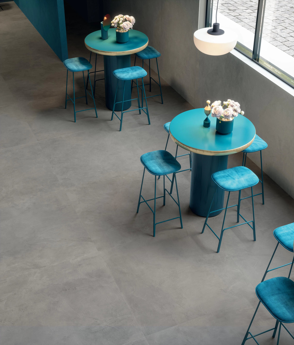 Gresie Atlas Concorde, Prism Fog, Aspect Ciment, Mat, 60X120 Cm