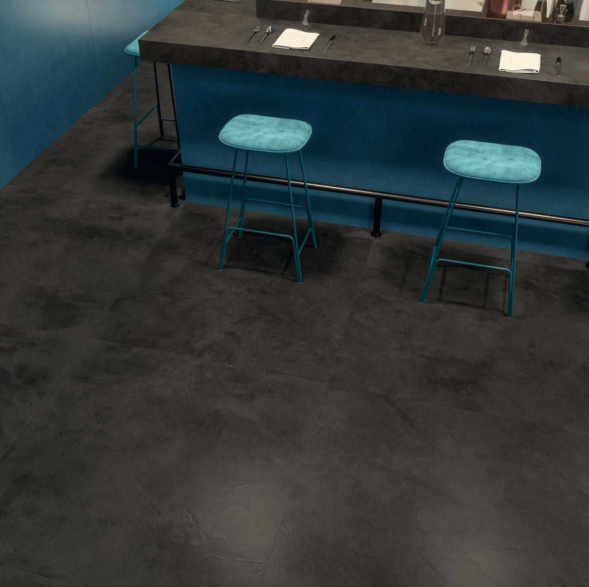 Gresie Atlas Concorde, Prism Graphite, Aspect Ciment, Mat, 60X120 Cm