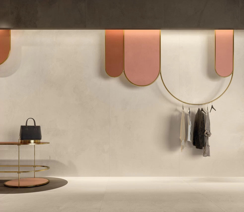 Gresie Atlas Concorde, Prism Cotton, Aspect Ciment, Mat, 120X278 Cm