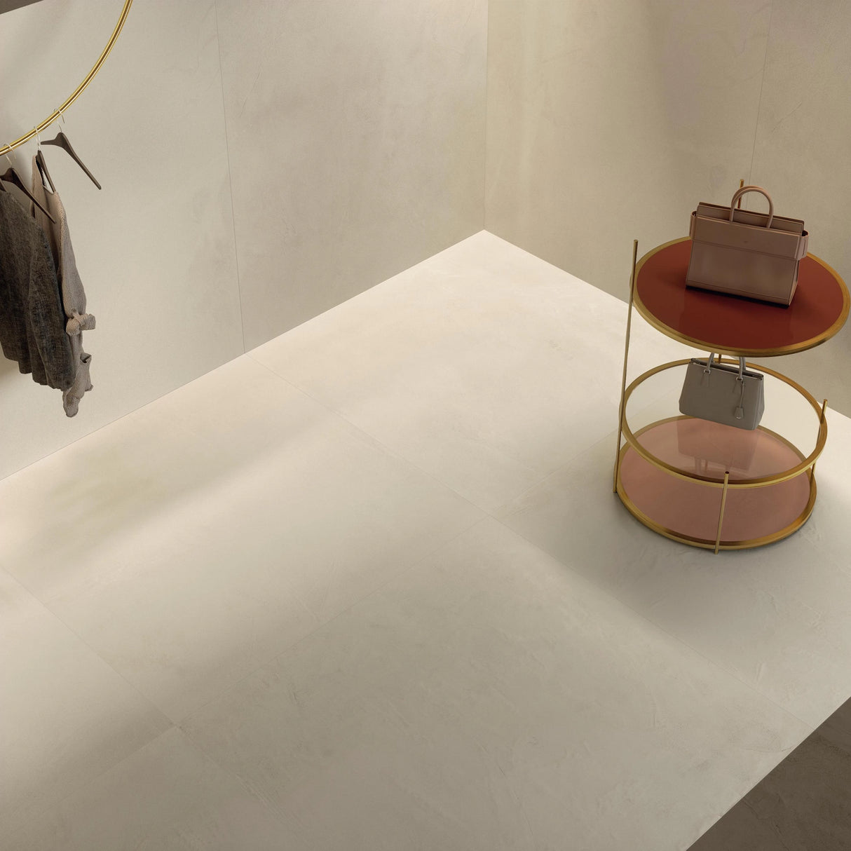 Gresie Atlas Concorde, Prism Cotton, Aspect Ciment, Mat, 60X60 Cm