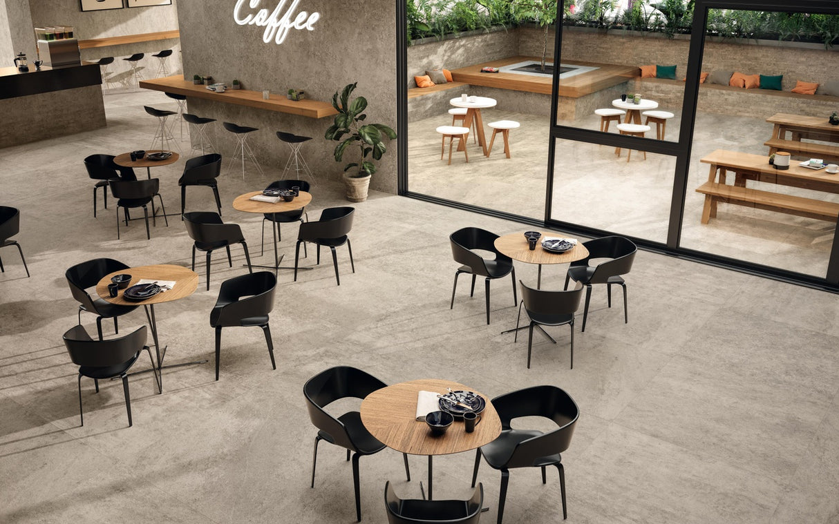 Gresie Atlas Concorde, Lims Grey, Aspect Piatra, Mat, 75x150 cm