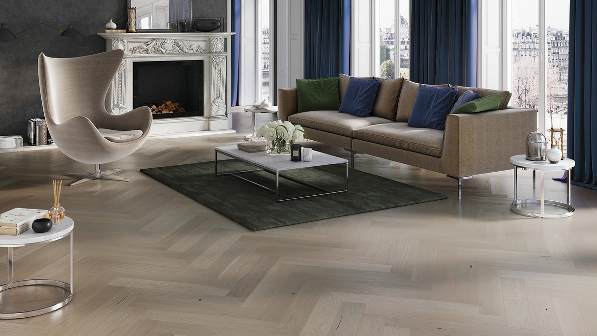 Parchet Barlinek Triplu Stratificat  Marzipan Muffin Herringbone 130