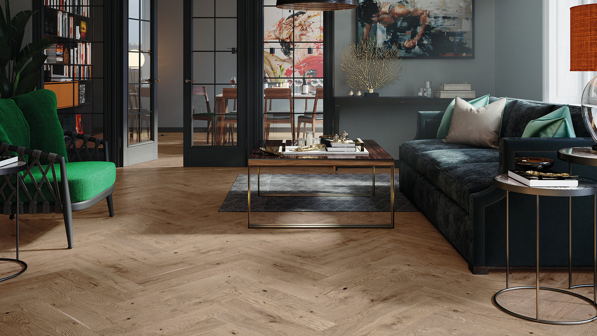 Parchet Barlinek Triplu Stratificat Serene Herringbone 110