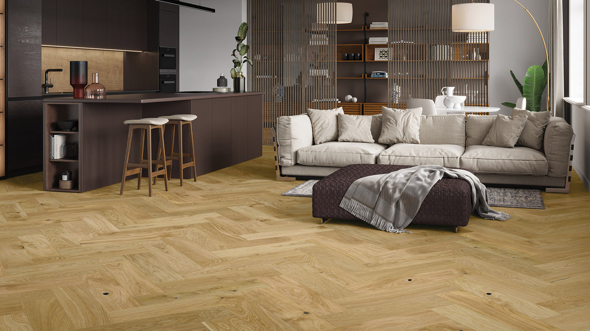 Parchet Barlinek Triplu Stratificat Herringbone Carmel 180/A