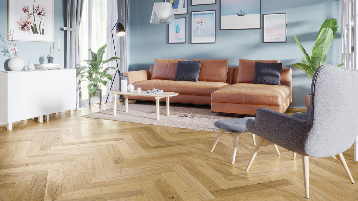 Parchet  Barlinek Triplu Stratificat Caramel Herringbone 110