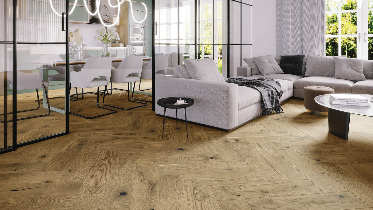 Parchet Barlinek Triplu Stratificat Herringbone Toffee 180/A