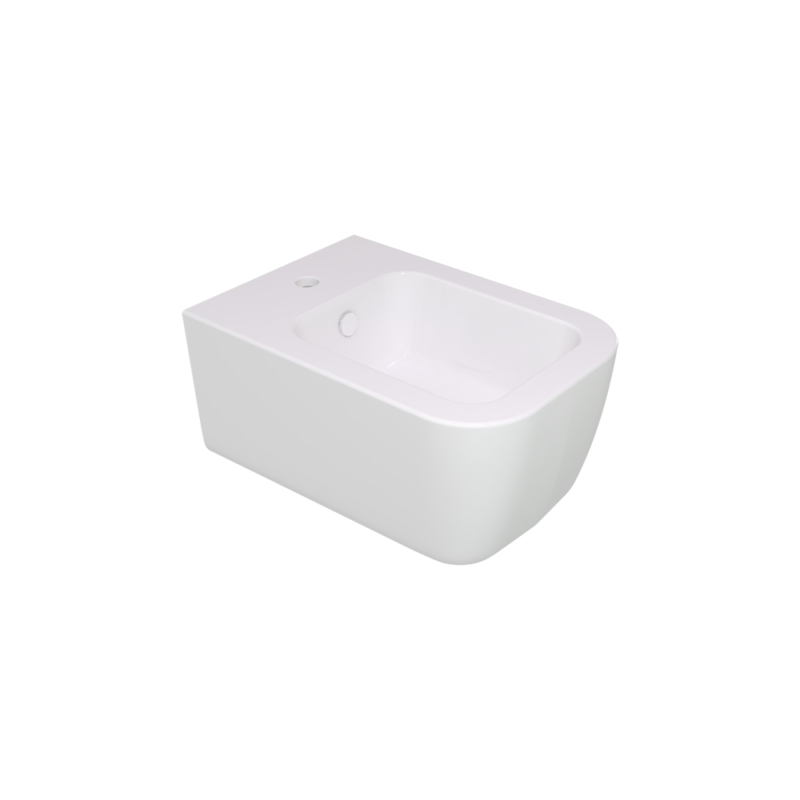 Bideu Gsg Brio Suspendat, 36X52.5 Cm, Cu Sistem De Prindere Inclus, Alb Lucios