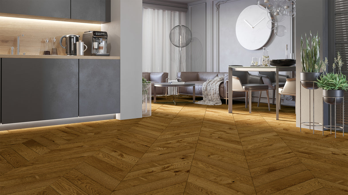 Parchet Barlinek Triplu Stratificat Honey Chevron