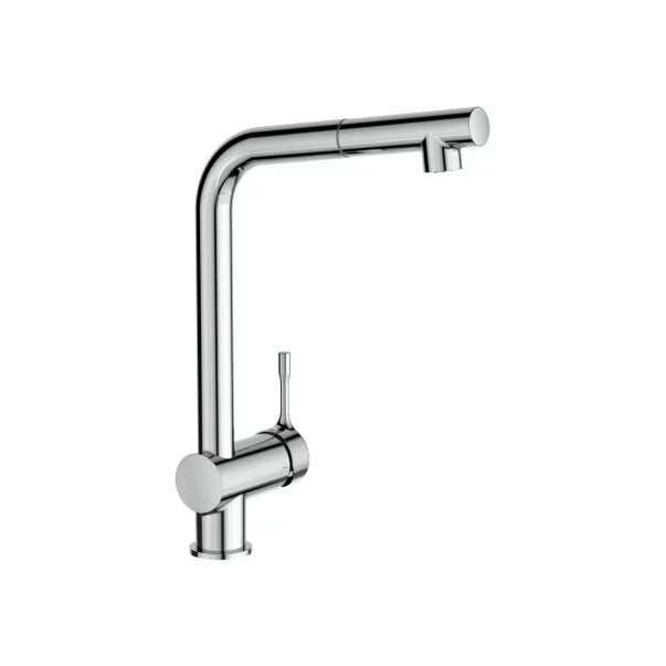 Baterie Bucatarie Ideal Standard Ceralook Bluestart, Pipa Inalta Tip L, Extractabila