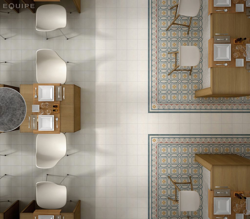 Gresie Equipe, Caprice White, Mat, Aspect Uni, 20x20cm