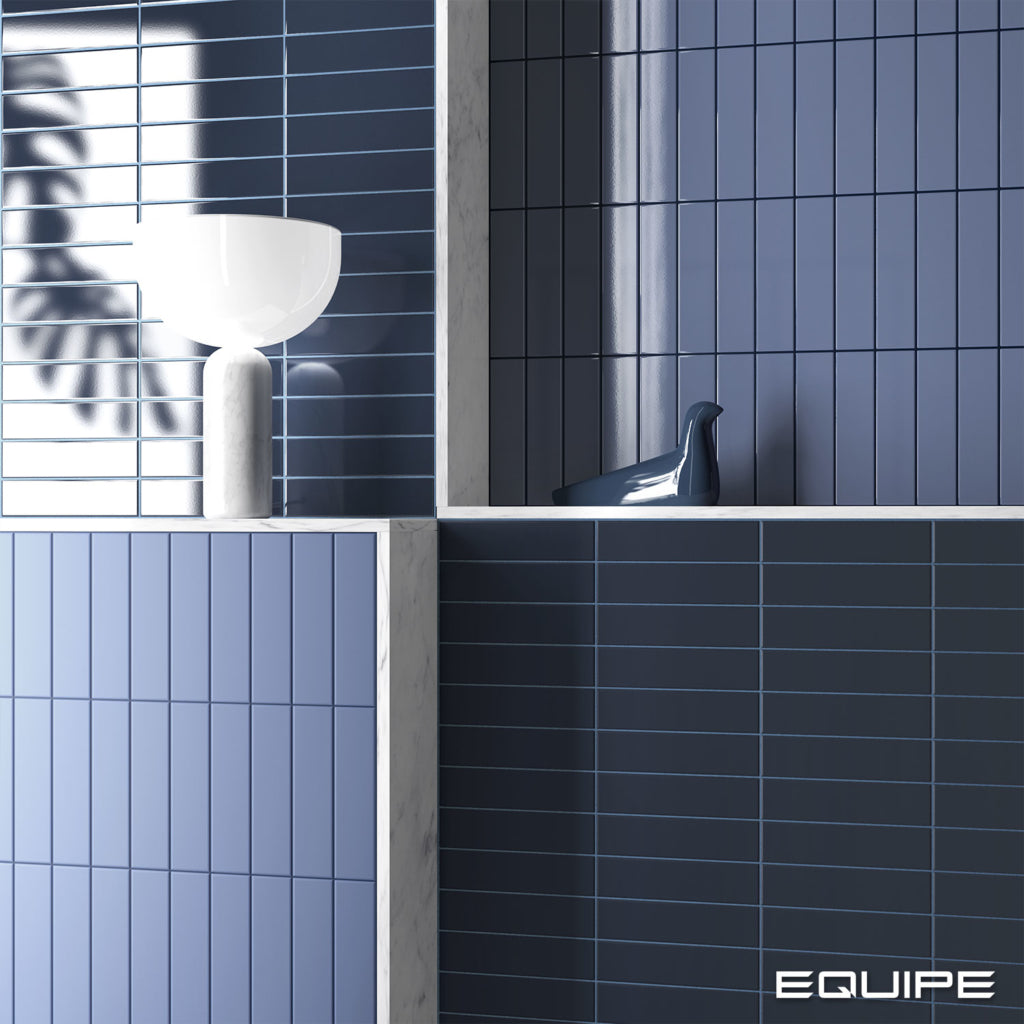 Faianta Equipe Costa Nova Banyan Blue Praia, Mat, Aspect Uni, 5x20cm