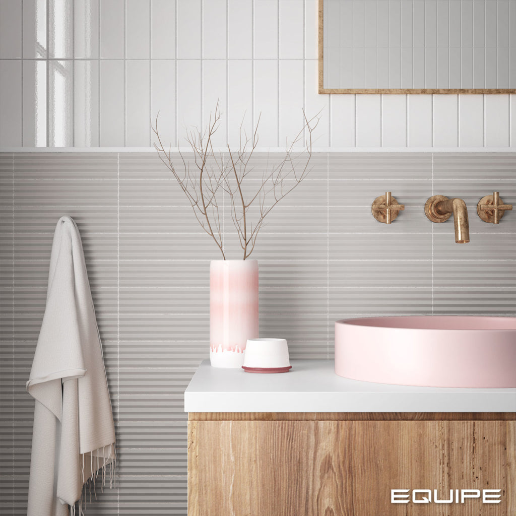 Faianta Equipe Costa Nova Grey Praia, Mat, Aspect Uni, 5x20cm