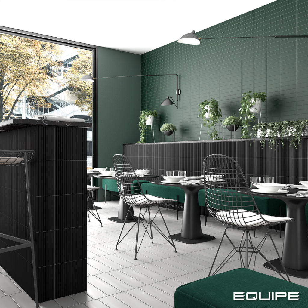 Faianta Equipe Costa Nova Laurel Green Praia, Mat, Aspect Uni, 5x20cm