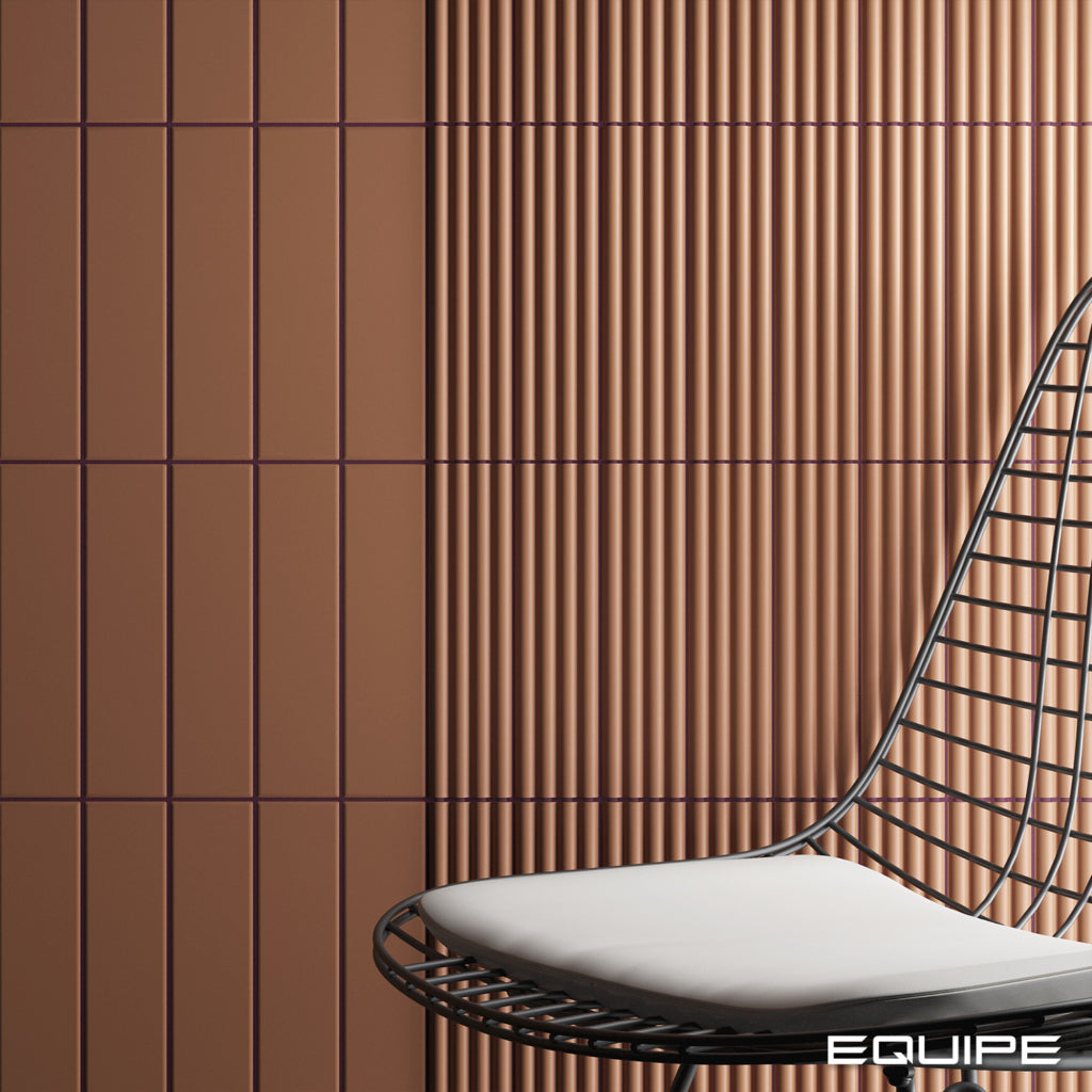 Faianta Equipe Costa Nova Terra Onda, Mat, Aspect Uni, 5x20cm