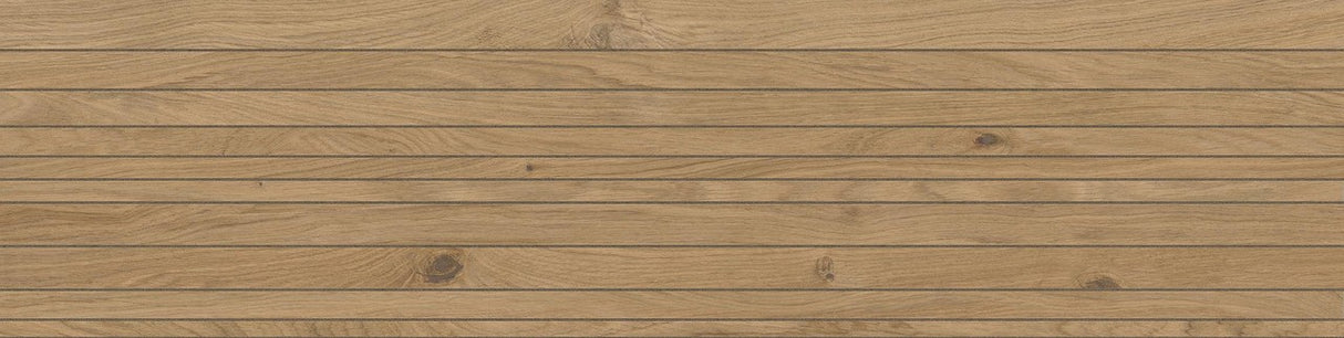 Gresie Atlas Concorde Solution, Plank Layer Ivory, aspect Lemn, Mat, 40x80cm