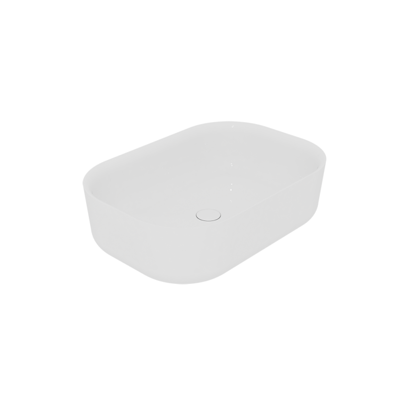 Lavoar Gsg Hit Dreptunghiular 60X42 Cm, H 17 Cm, Fara Preaplin, Alb Lucios