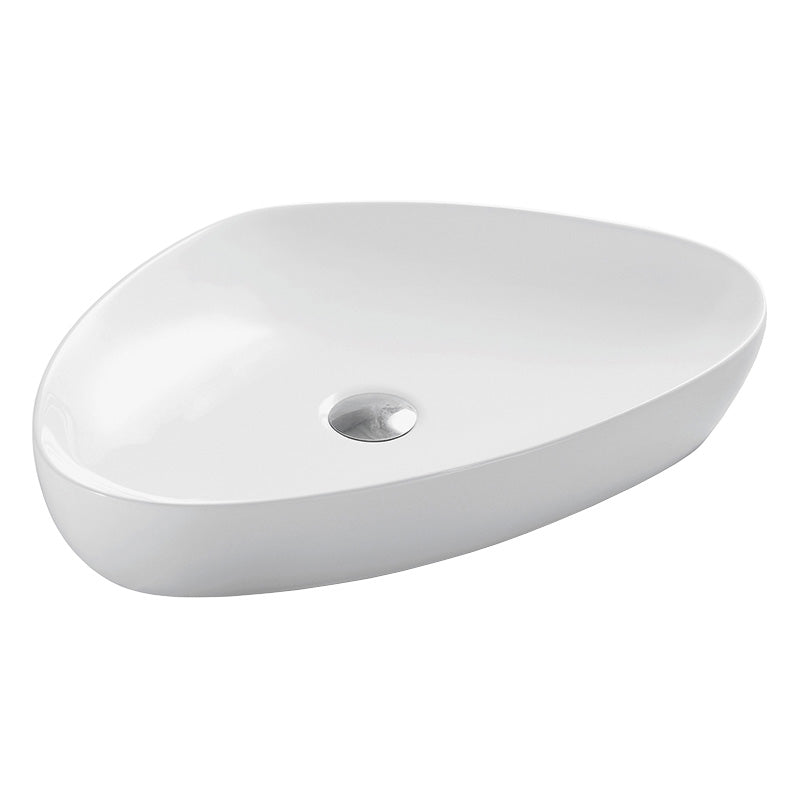 Lavaor pe blat WELLIS, IRIS, 59x41x10 cm, alb