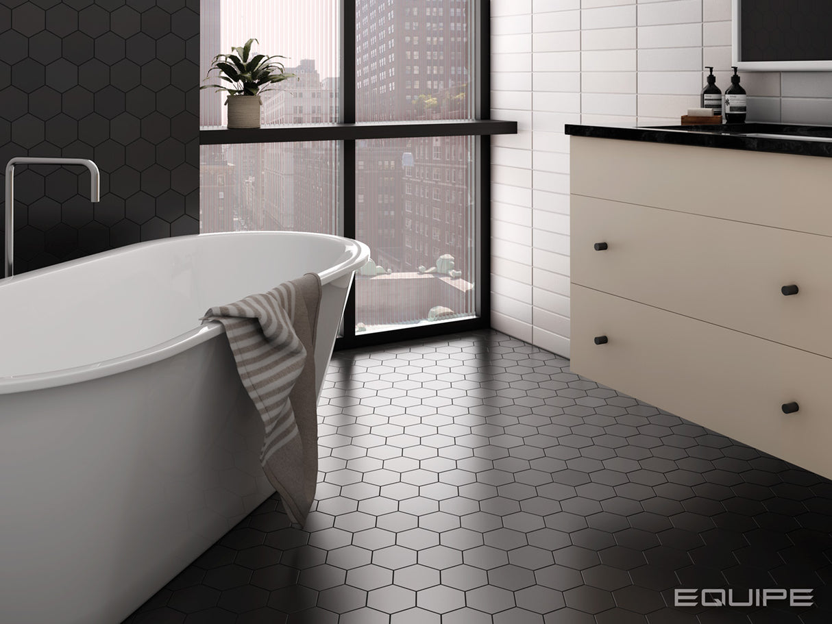 Faianta Equipe Kromatika Black, Mat, Aspect Uni, 11,6x10,1cm