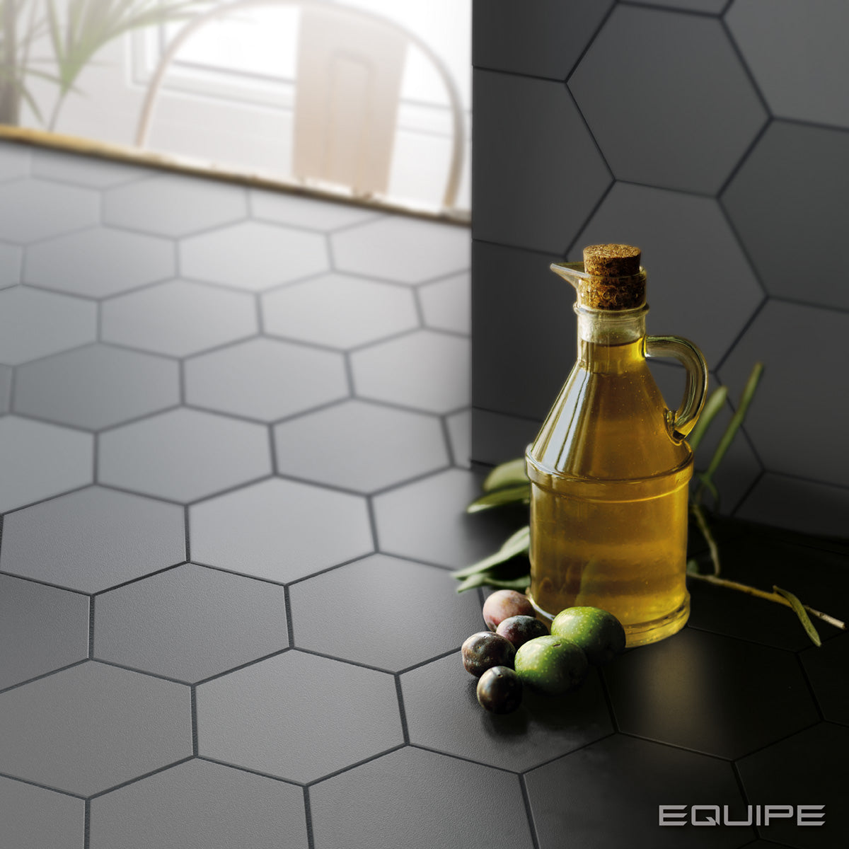 Faianta Equipe Kromatika Grey, Mat, Aspect Uni, 11,6x10,1cm