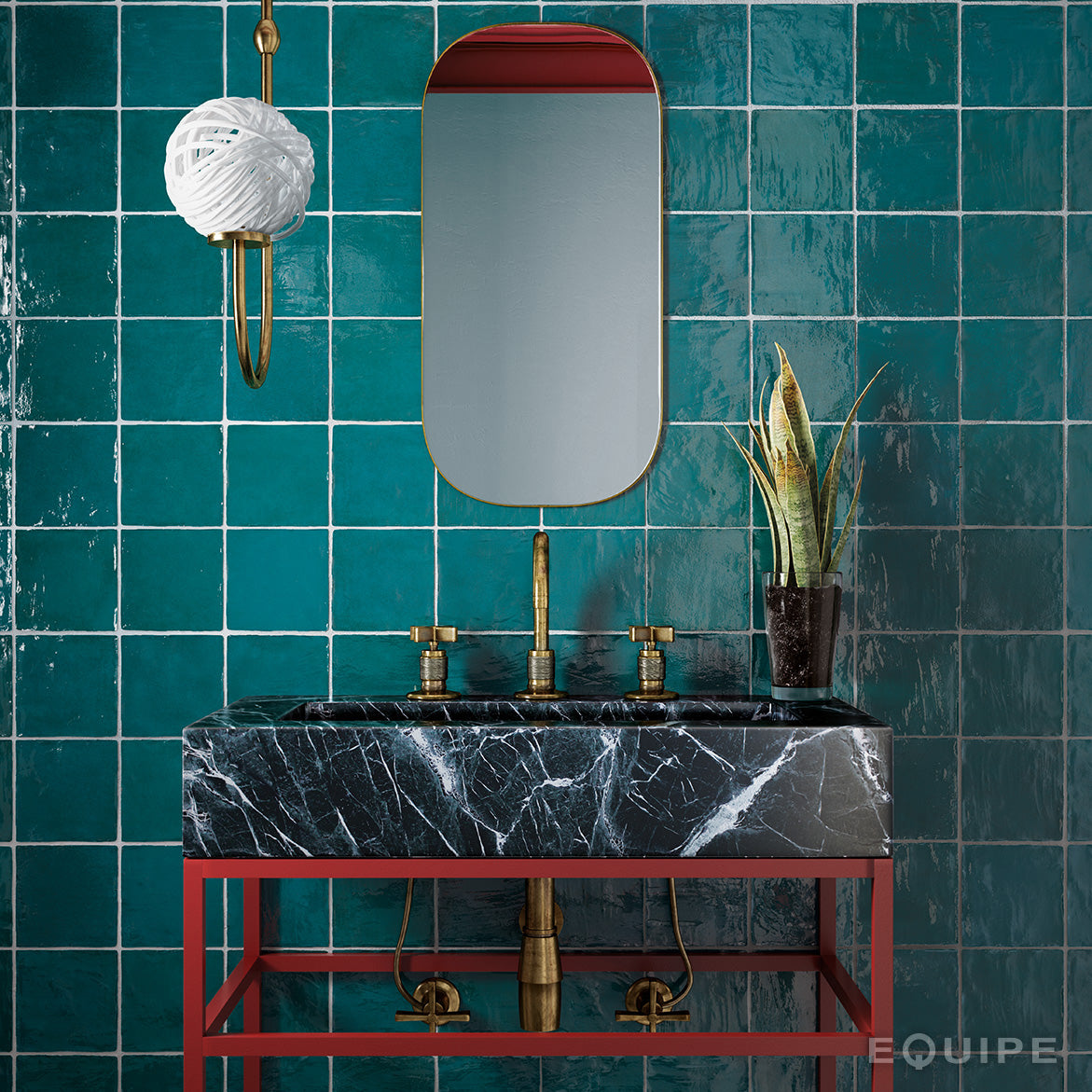 Faianta Equipe La Riviera Quetzal, Lucios, Aspect Uni, 13,2x13,2cm