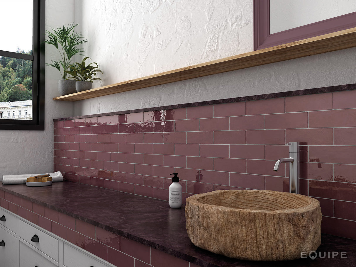 Faianta Equipe La Riviera Quetzal, Lucios, Aspect Uni, 6,5x20cm