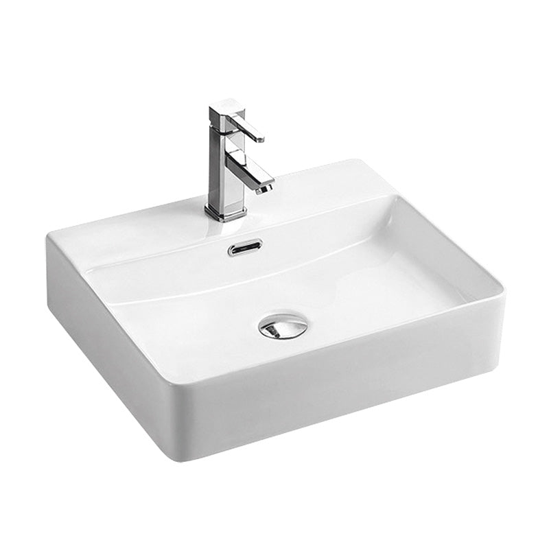 Lavoar pe blat WELLIS, LOTUS, 50x42.3x12.7 cm, alb