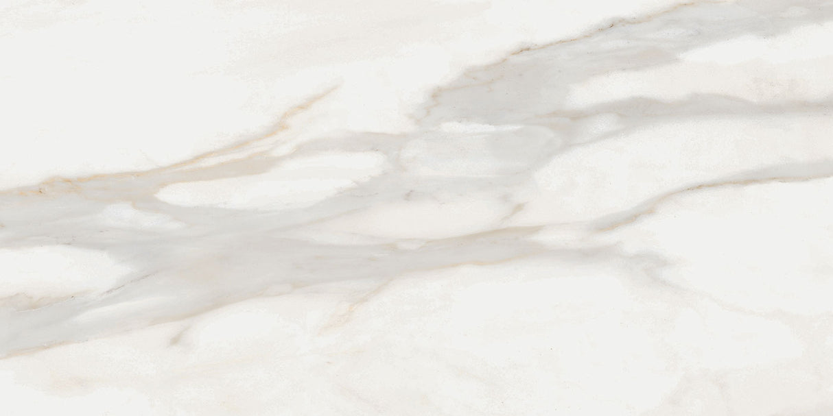Gresie Tuscania White Marble Calacatta Oro, Aspect Marmura, Mat, 30x60