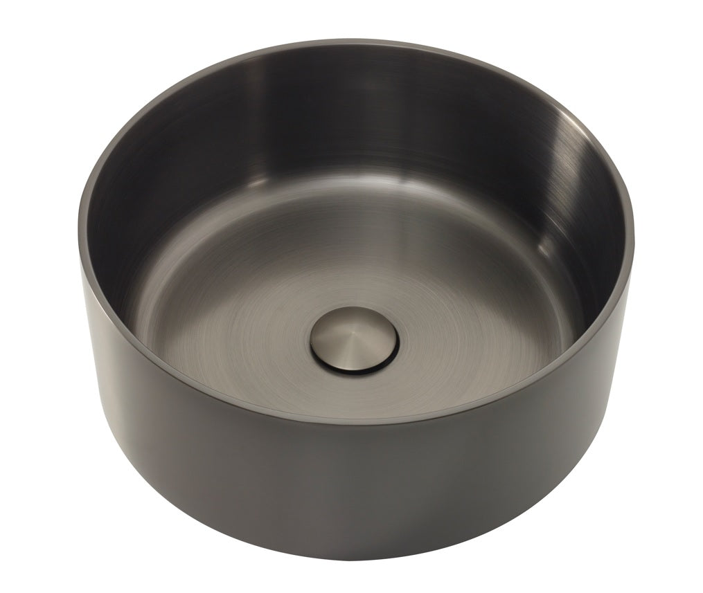 Lavoar Mosavit Metal Black, Negru, pe blat 39.6x39.6x15.2 cm