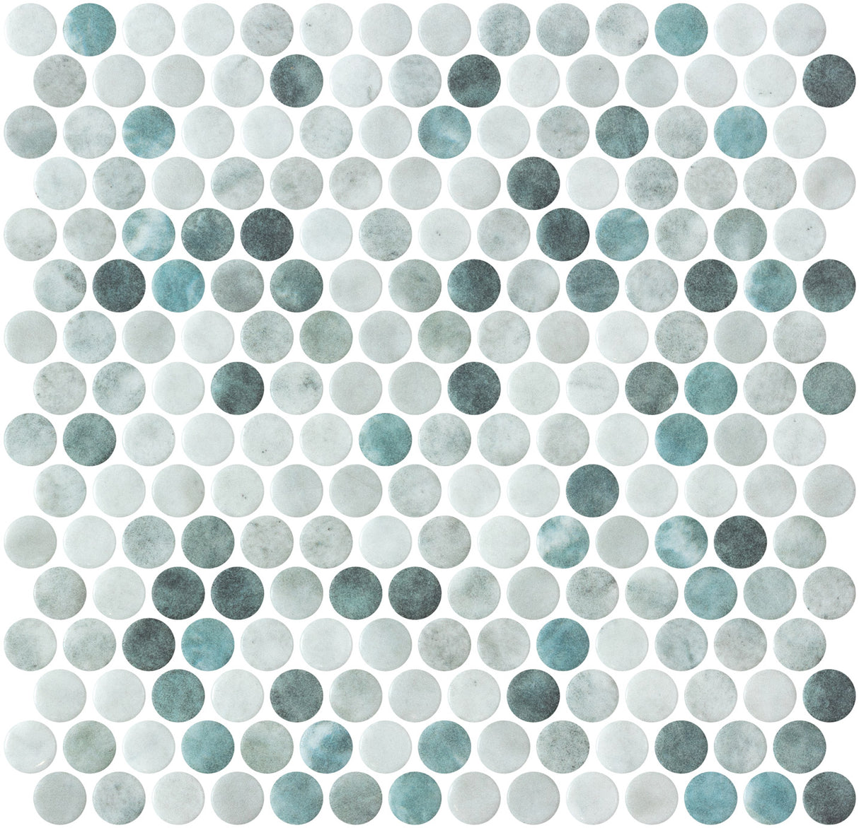 Mozaic Onix, Penny Shabby Green Matte, Mat, Sticla, Aspect Multicolor, 29x29cm