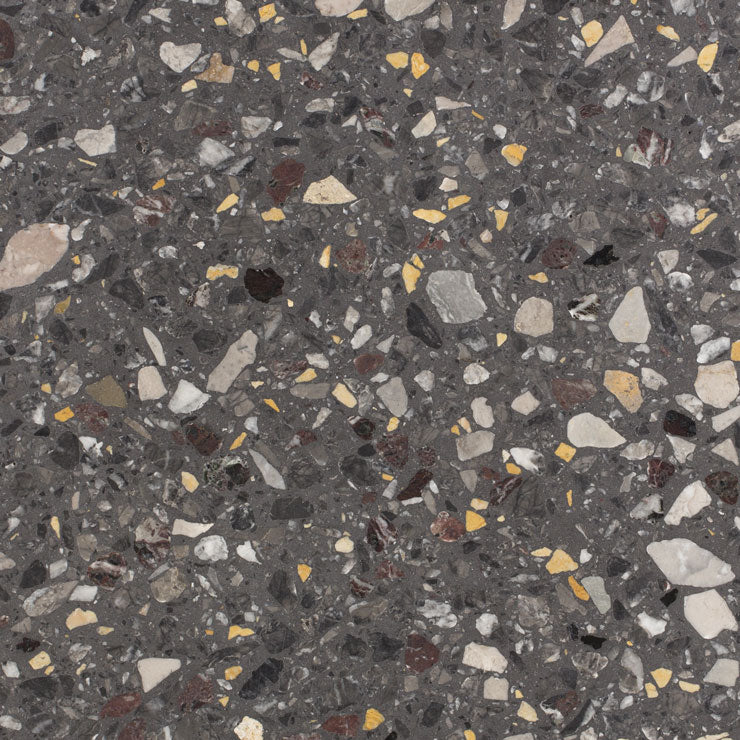 Terazzo Natural Agglotech MULTICOLOR NERO, Mat