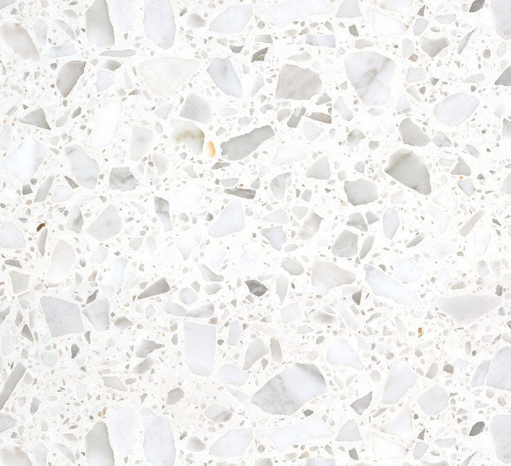 Terazzo Natural Agglotech BIANCO CARRARA 25, Mat