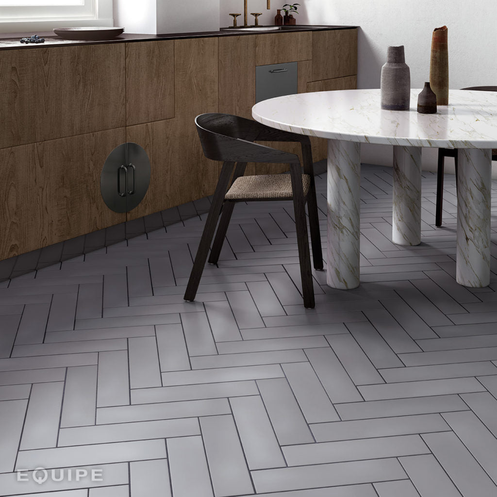 Gresie Equipe, Stromboli Simply Grey, Mat, Aspect Uni, 9,2x36,8cm