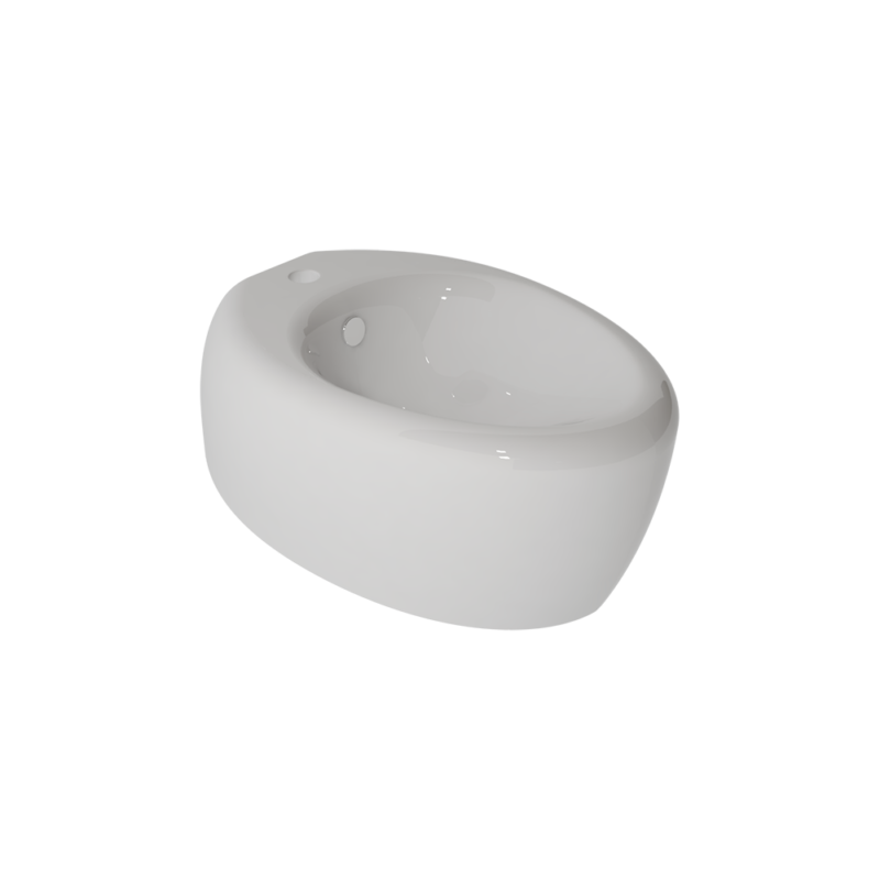 Bideu Gsg Touch Suspendat, 38,5X55 Cm , Cu Sistem De Prindere Inclus, Alb Lucios