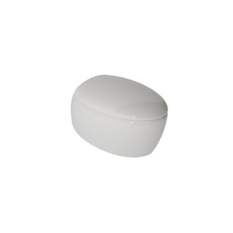 Vas Wc Gsg Touch Suspendat Rimless, 38,5X55 Cm, Cu Sistem De Prindere Inclus, Alb Lucios