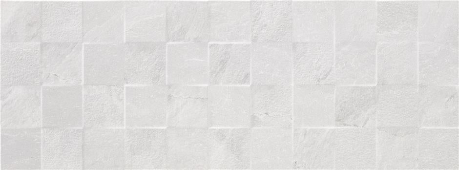 Faianta Vitacer Slaterock White Decor, Mat, Aspect Piatra, 33.3X90