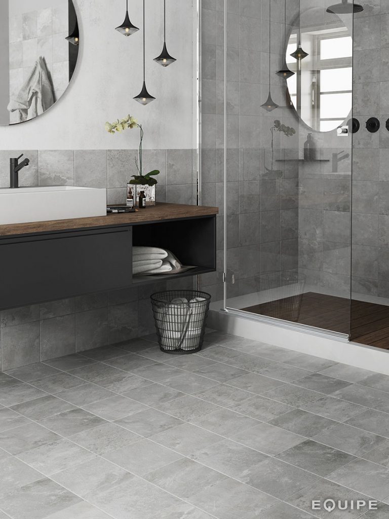 Gresie Equipe, Urban Silver, Mat, Aspect Beton, 20x20cm