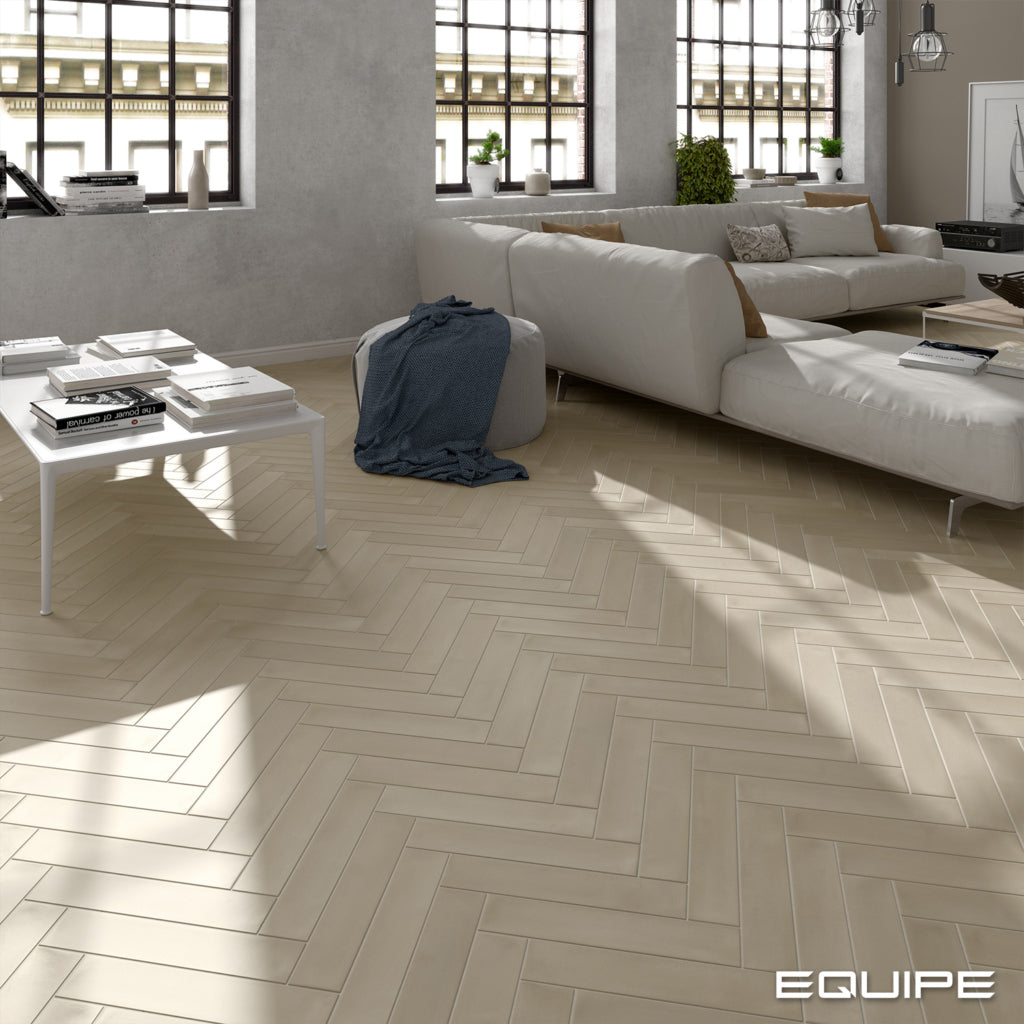 Faianta Equipe Wadi Beige, Mat, Aspect Uni, 6x30cm