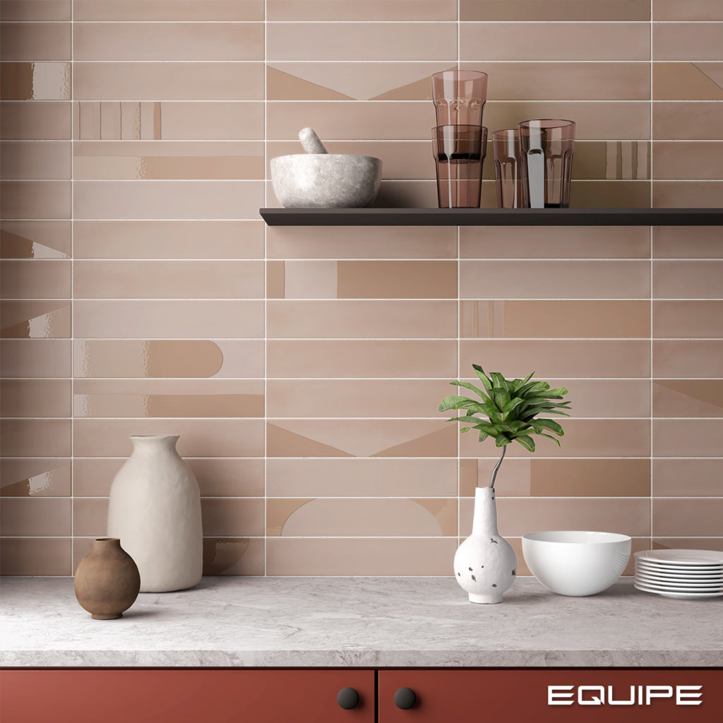Faianta Equipe Wadi Decor Taupe, Mat, Aspect Uni, 6x30cm