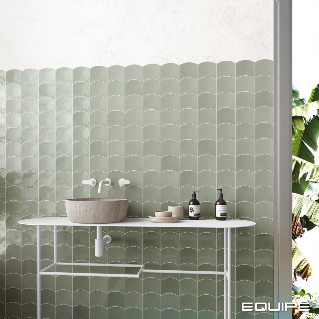 Faianta Equipe Wave Moody Blue, Mat, Aspect Uni, 12x12cm