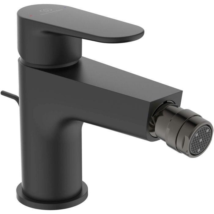 Baterie Bideu Ideal Standard Cerafine O Silk Black, Ventil Metalic
