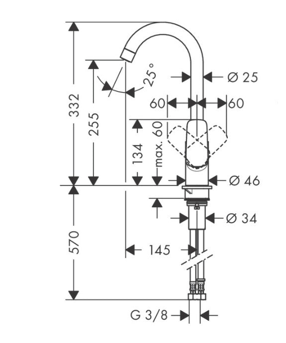 Baterie Bucatarie Hansgrohe Logis 260