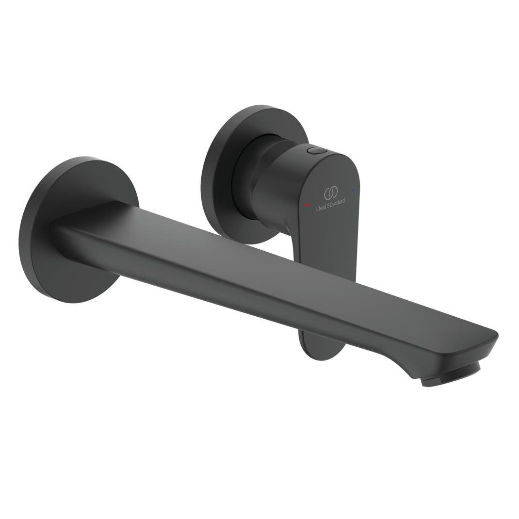 Ornament Baterie Ideal Standard Lavoar Perete Cerafine O Silk Black, Pipa 22.4 Cm (Pentru A1313Nu)