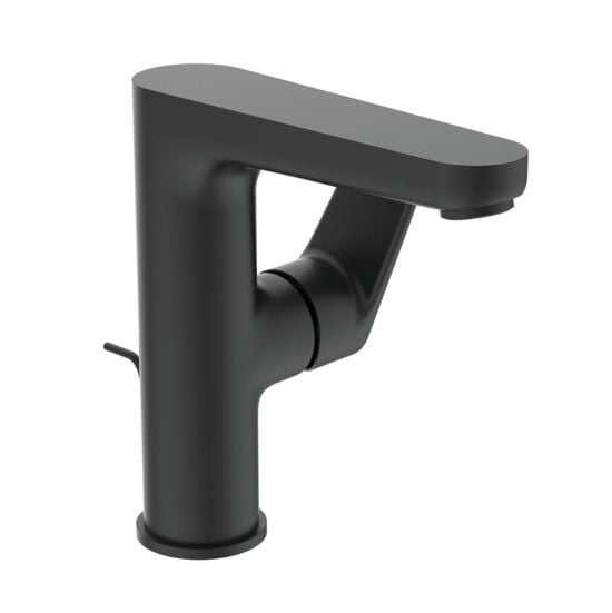 Baterie Lavoar Ideal Standard H155 Cerafine O Silk Black,Cu Pipa Inalta Si Ventil Metalic