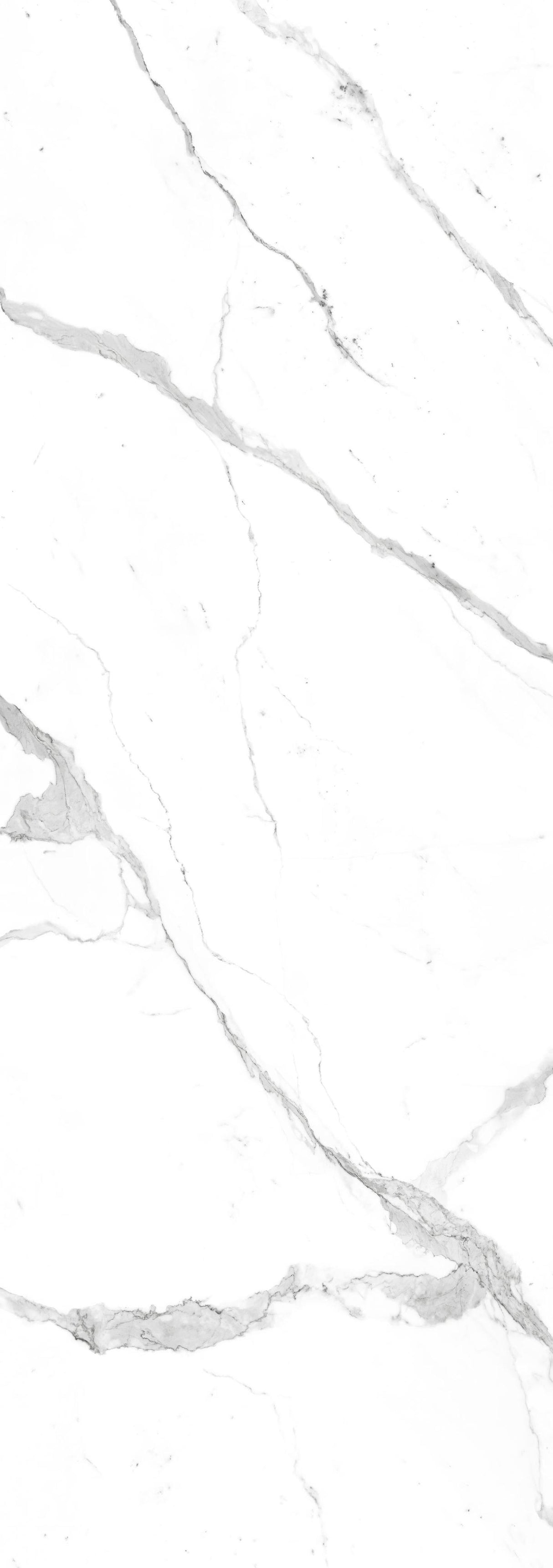 Gresie Laminam Marble Bianco Statuario, Lucios, Aspect marmura alba 5mm