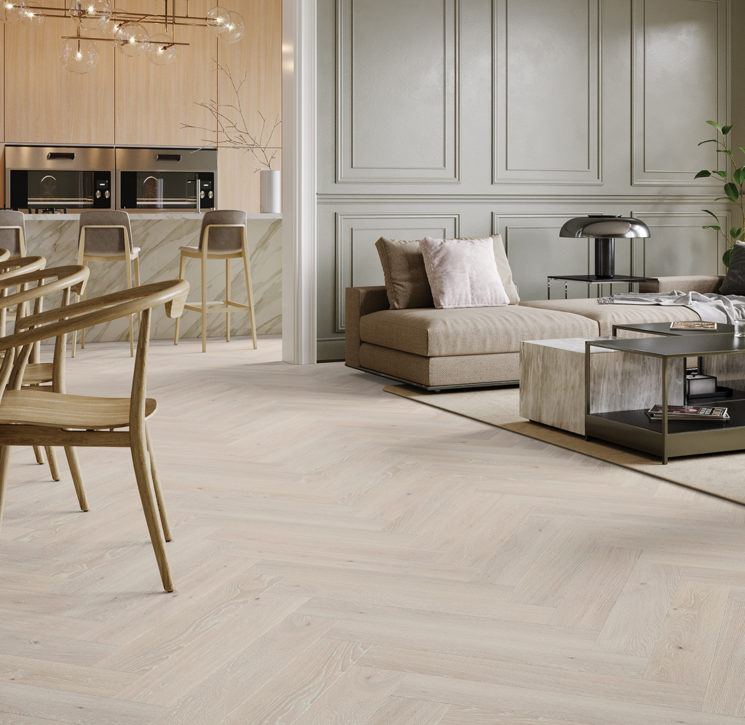 Parchet Barlinek Triplu Stratificat  Pudding Herringbone 130