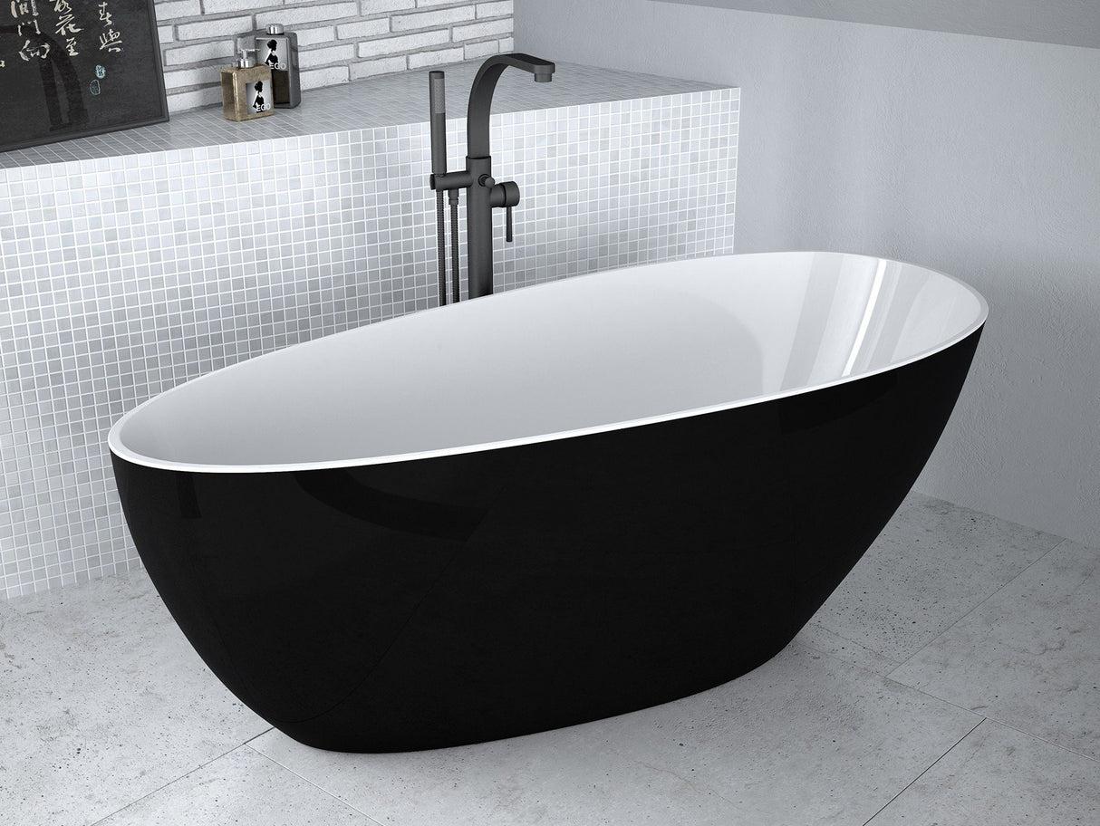 Cada Besco Freestanding Goya 170X72, Black&White